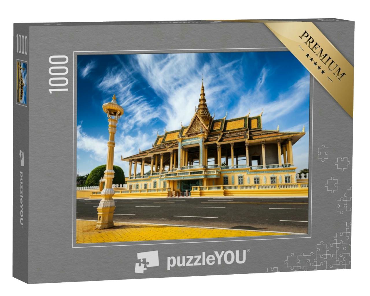 Puzzle 1000 Teile „Phnom Penh: Touristenattraktion und Wahrzeichen, Königspalast, Kambodscha“