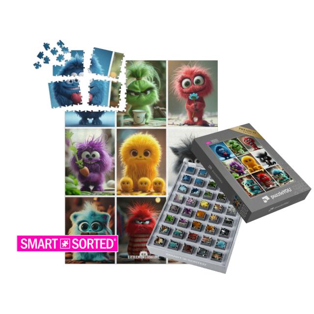 SMART SORTED® | Puzzle 1000 Teile „LITTLEMONSTERTIME: Collage“