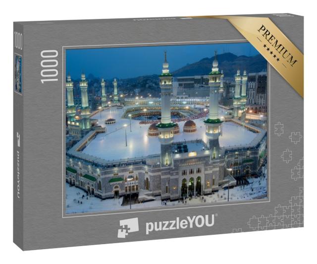Puzzle 1000 Teile „Mekka bei Nacht, Saudi-Arabien“