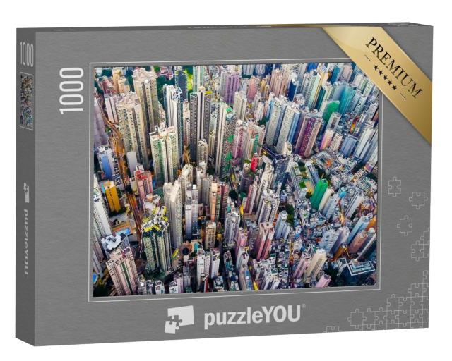 Puzzle 1000 Teile „Hongkong aus der Vogelperspektive“
