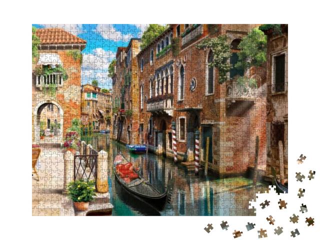 Puzzle 1000 Teile „Wunderschönes Venedig“