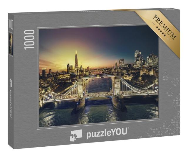 Puzzle 1000 Teile „Sonnenuntergang in London“