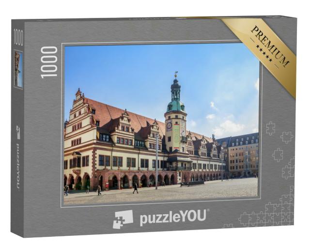 Puzzle 1000 Teile „Rathaus und Markt in Leipzig“