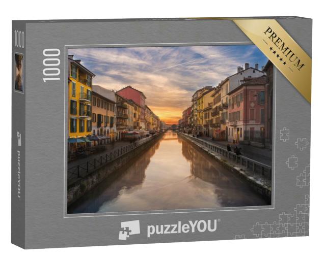 Puzzle 1000 Teile „Naviglio Grande-Kanal, Mailand, Italien“