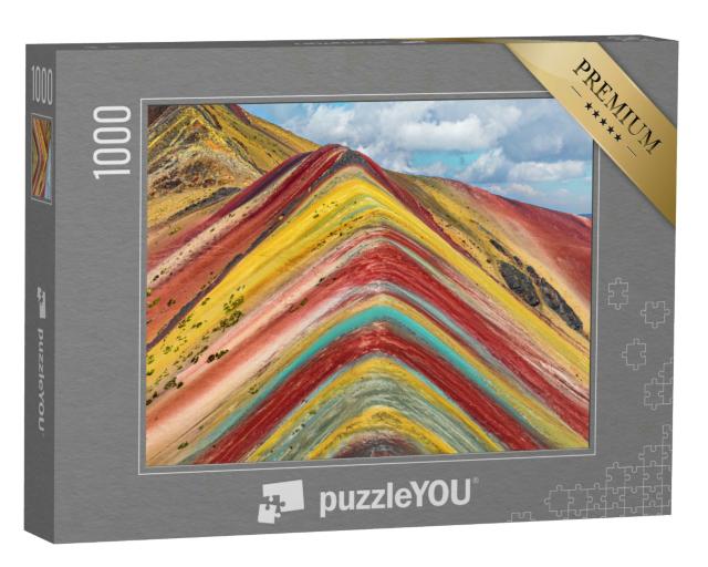 Puzzle 1000 Teile „Region Cusco, Peru: Regenbogenberg, Montana de Siete Colores“