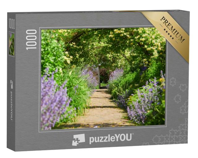 Puzzle 1000 Teile „Gartenweg in einem englischen Landschaftsgarten“