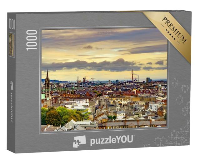Puzzle 1000 Teile „Panorama von Dublin, Hauptstadt von Irland“