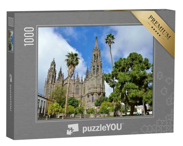 Puzzle 1000 Teile „Pfarrkirche San Juan Bautista, Arucas, Gran Canaria, Spanien“