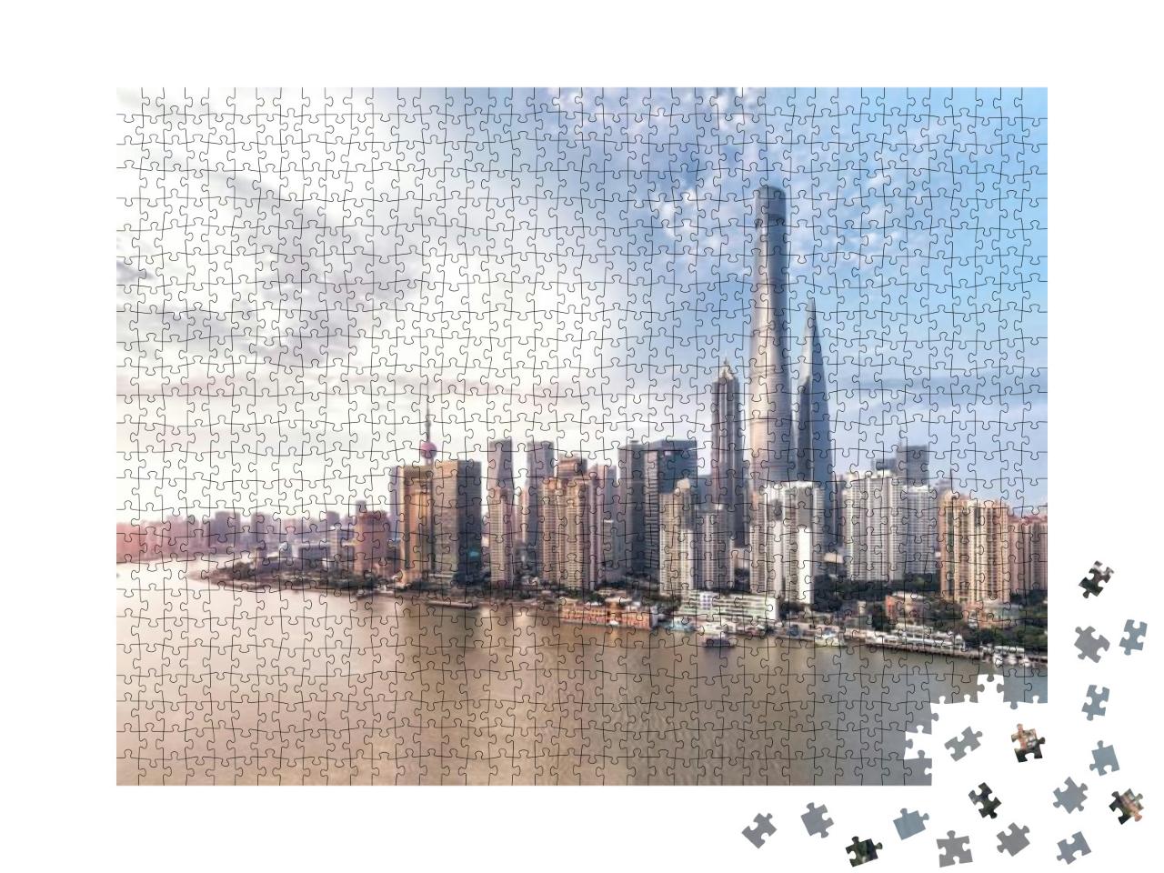 Puzzle 1000 Teile „Shanghai Skyline“