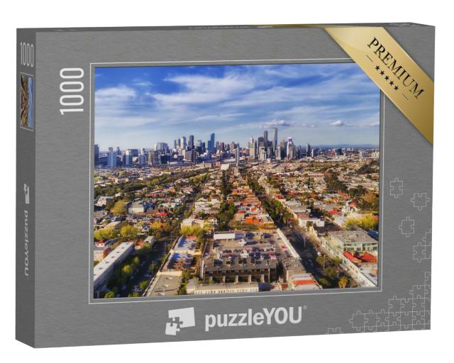 Puzzle 1000 Teile „Panoramablick auf Melbourne, Australien“