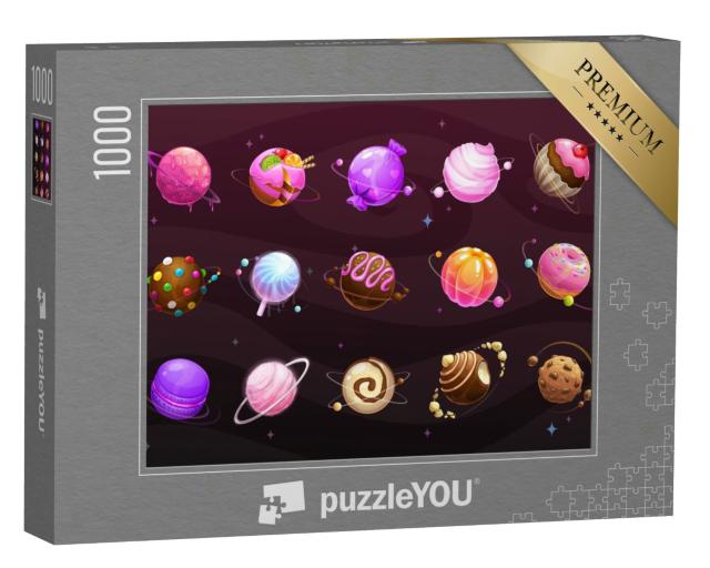Puzzle 1000 Teile „Bunte Welt der Süßigkeiten, verschiedene Sorten“