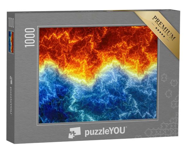 Puzzle 1000 Teile „Feuer und Eis“