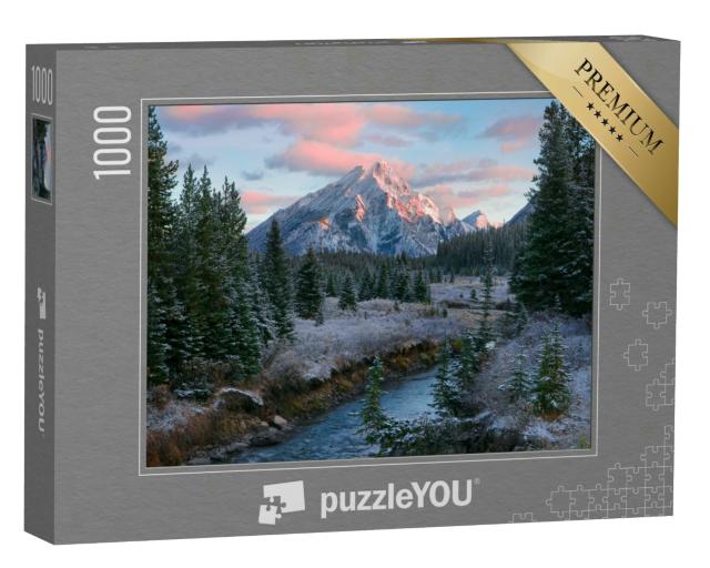 Puzzle 1000 Teile „Naturszene in den kanadischen Rocky Mountains “