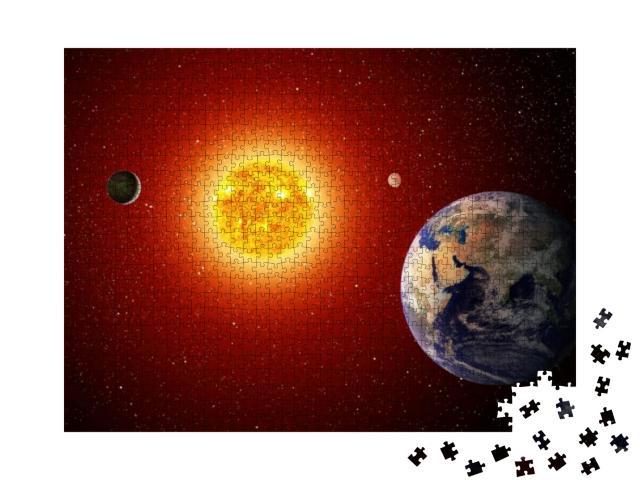Puzzle 1000 Teile „Das Sonnensystem“