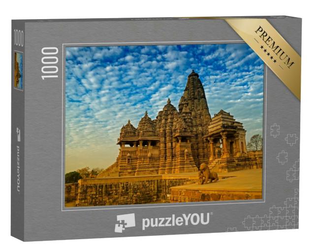 Puzzle 1000 Teile „Landestypische Architektur: Mahadeva, ein Tempel in Indien“