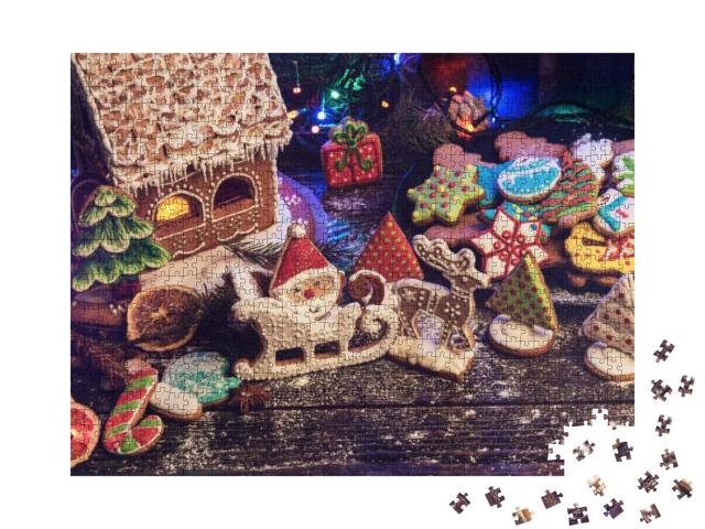 Puzzle 1000 Teile „Lebkuchen und Weihnachtsplätzchen“