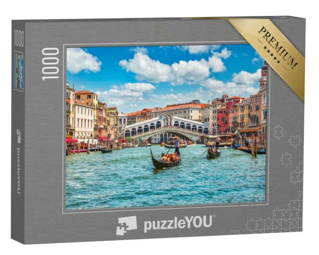 Puzzle 1000 Teile „Brücke Rialto auf dem Canal Grande in Venedig,  Italien“