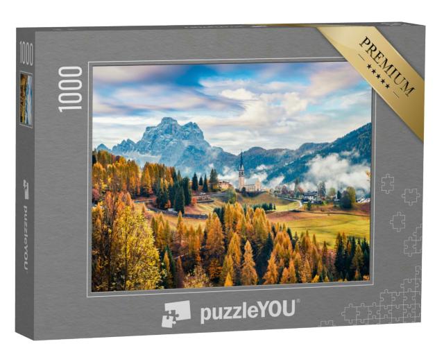Puzzle 1000 Teile „Cortina d'Ampezzo in den Dolomiten, Italien“