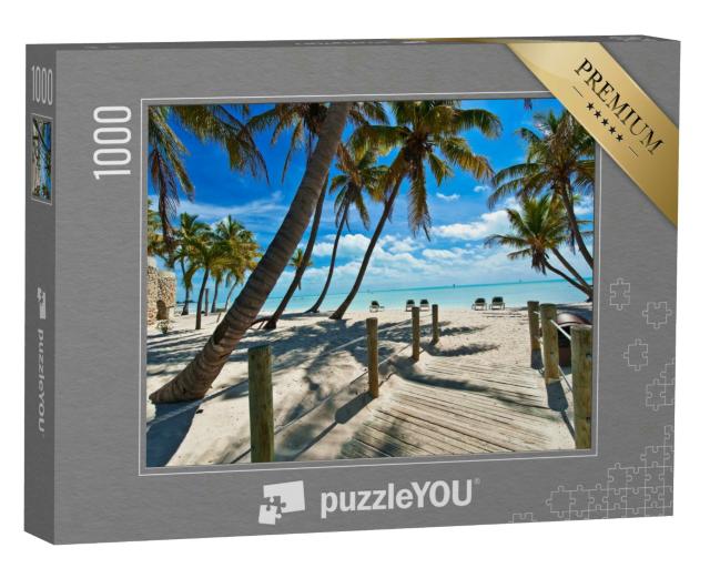 Puzzle 1000 Teile „Fußgängerbrücke zum Strand, Key West“