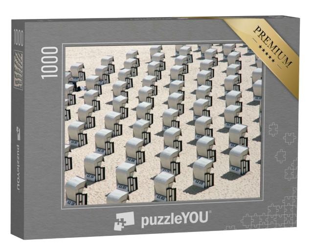 Puzzle 1000 Teile „Strandkörbe an der Ostsee in Deutschland“