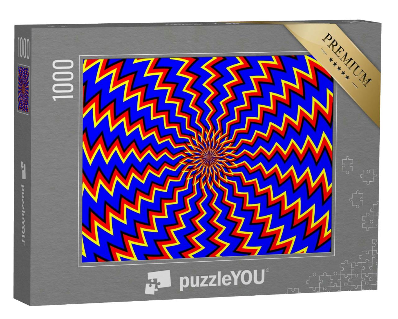 Puzzle 1000 Teile „Optische Täuschung: Bewegungsillusion“
