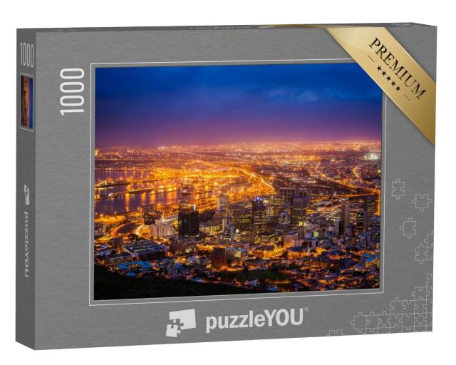 Puzzle 1000 Teile „Blick auf Kapstadt am frühen Morgen, Südafrika“