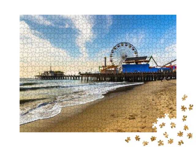 Puzzle 1000 Teile „Wintermorgen am Santa Monica Pier“