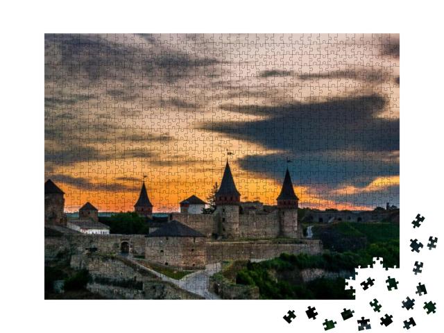 Puzzle 1000 Teile „Festung Kamyanets-Podilskiy, Ukraine“
