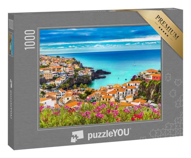 Puzzle 1000 Teile „Panoramablick über Camara de Lobos, Insel Madeira, Portugal“