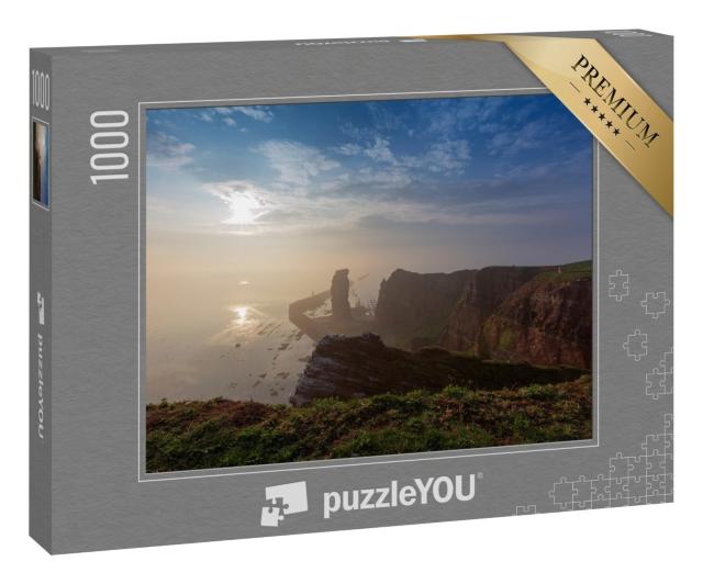 Puzzle 1000 Teile „Lange Anna auf Helgoland im Morgennebel“