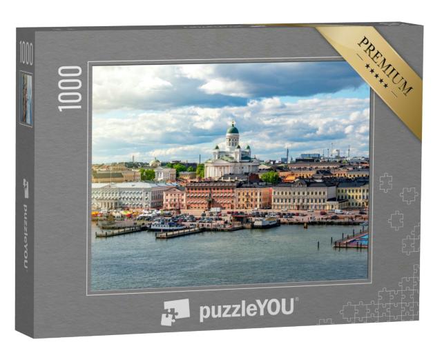 Puzzle 1000 Teile „Stadtbild und Dom von Helsinki, Finnland“