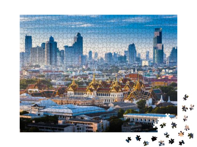 Puzzle 1000 Teile „Der goldene Grand Palace von Bangkok“