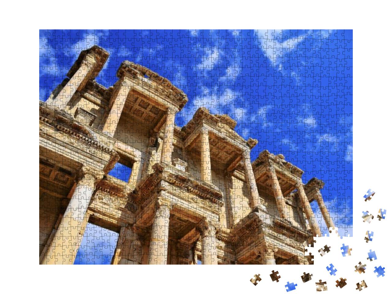 Puzzle 1000 Teile „Antike Bibliothek des Celsus, Ephesus, Türkei“