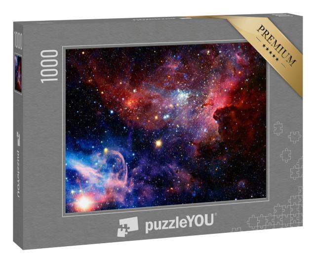 Puzzle 1000 Teile „Szene aus dem Universum, mit Sternen und Galaxien im Weltraum“