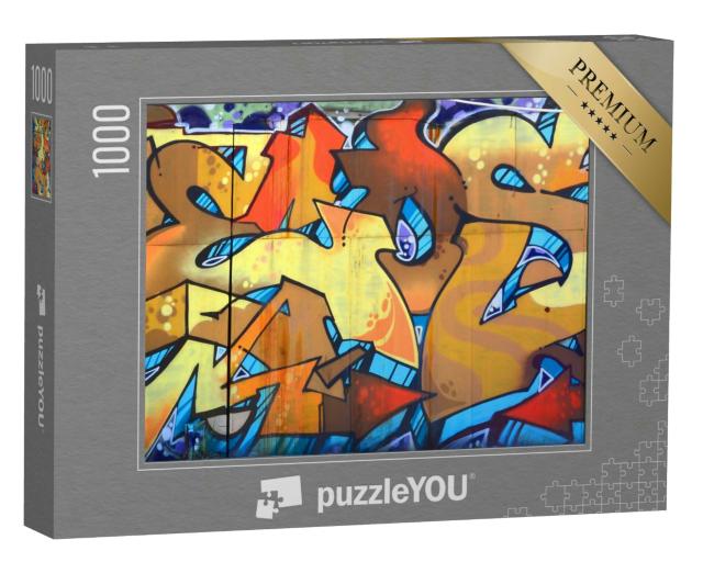 Puzzle 1000 Teile „Abstraktes Graffiti-Gemälde“