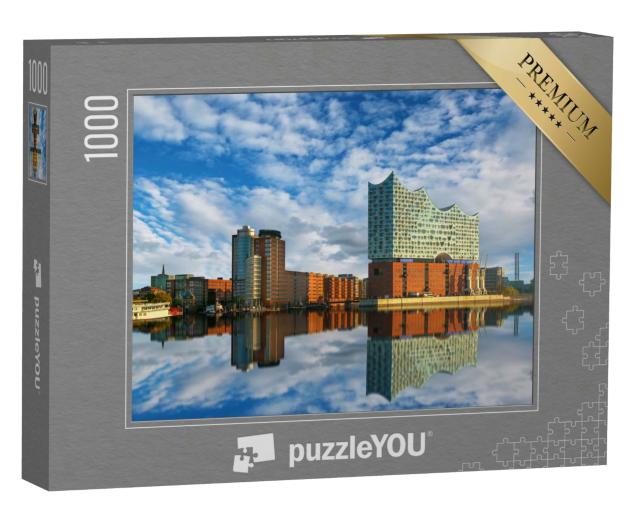 Puzzle 1000 Teile „Spiegelung der Elbphilharmonie in Hamburg“