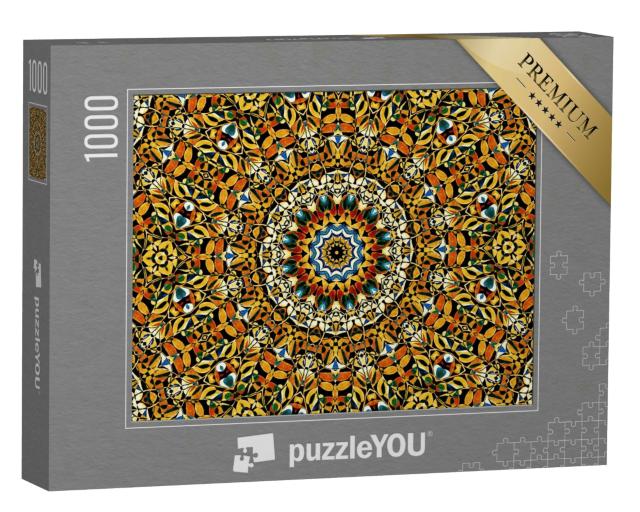 Puzzle 1000 Teile „Aquarell im Vintage-Mandala-Stil“