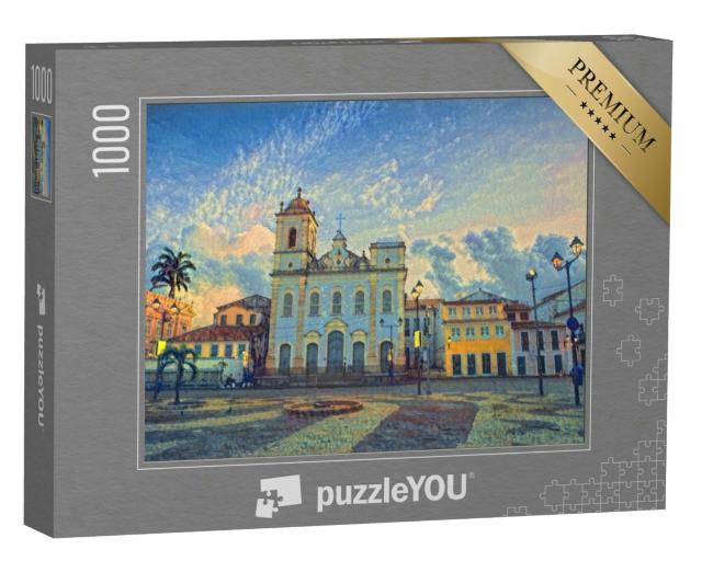 Puzzle 1000 Teile „im Stil von Paul-Cezanne - Anchieta Plaza - Puzzle-Kollektion Künstler & Gemälde“