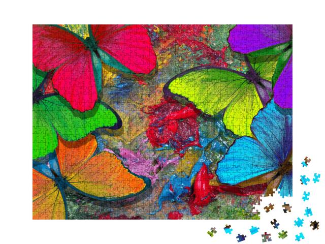 Puzzle 1000 Teile „Farben des Regenbogens“