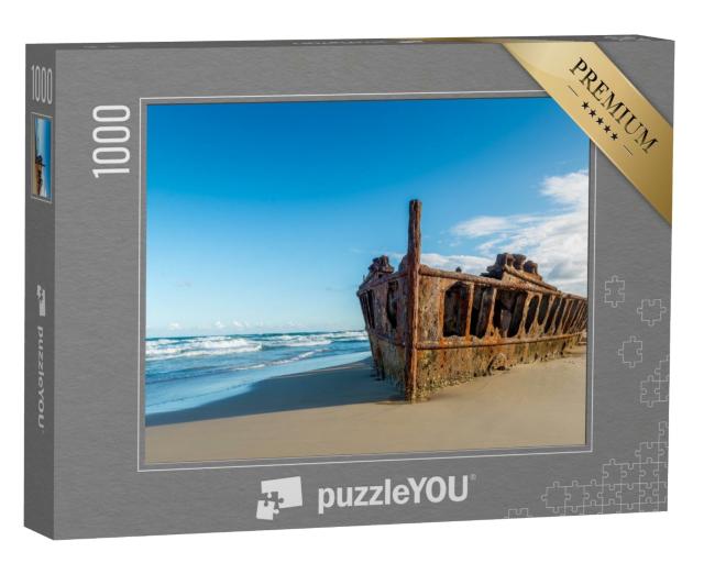Puzzle 1000 Teile „Historisches Wrack der SS Maheno, Fraser Island, Australien“