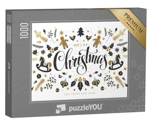 Puzzle 1000 Teile „Merry Christmas“