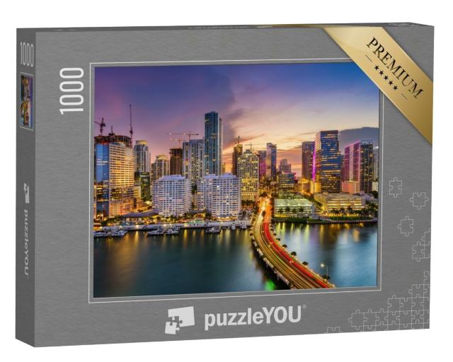 Puzzle 1000 Teile „Die Skyline von Miami, Florida, USA“