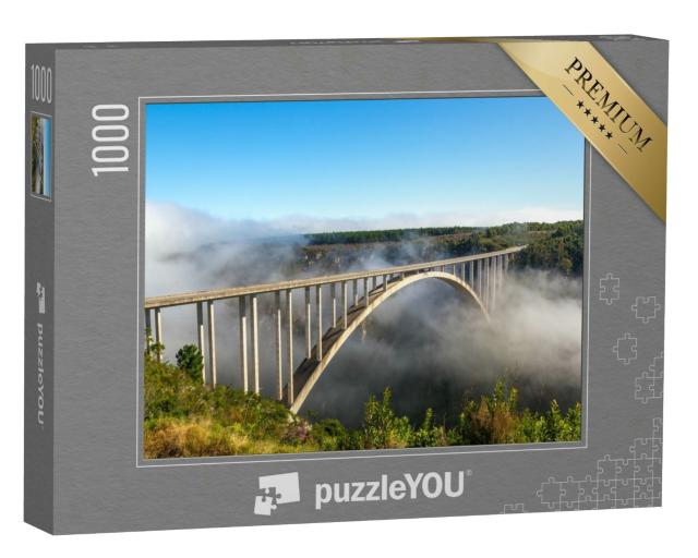 Puzzle 1000 Teile „Für Bungeesprünge berühmte Brücke im Distrikt Garden Route, Südafrika“