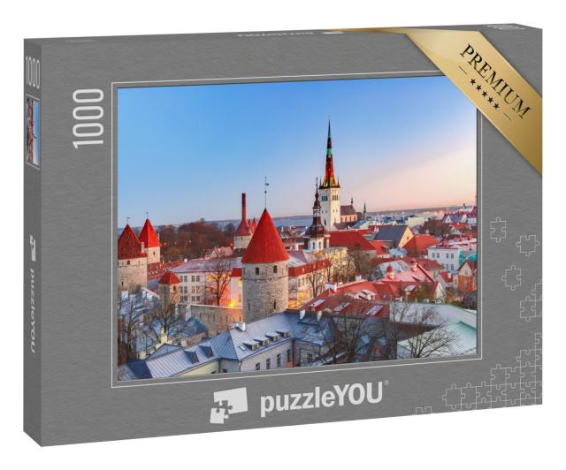 Puzzle 1000 Teile „Mittelalterliche Altstadt von Tallinn, Estland“