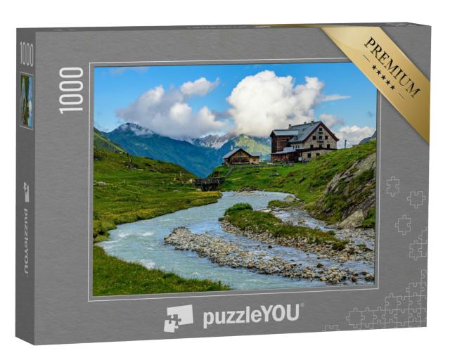Puzzle 1000 Teile „Franz-Senn-Hütte in den Stubaier Alpen“