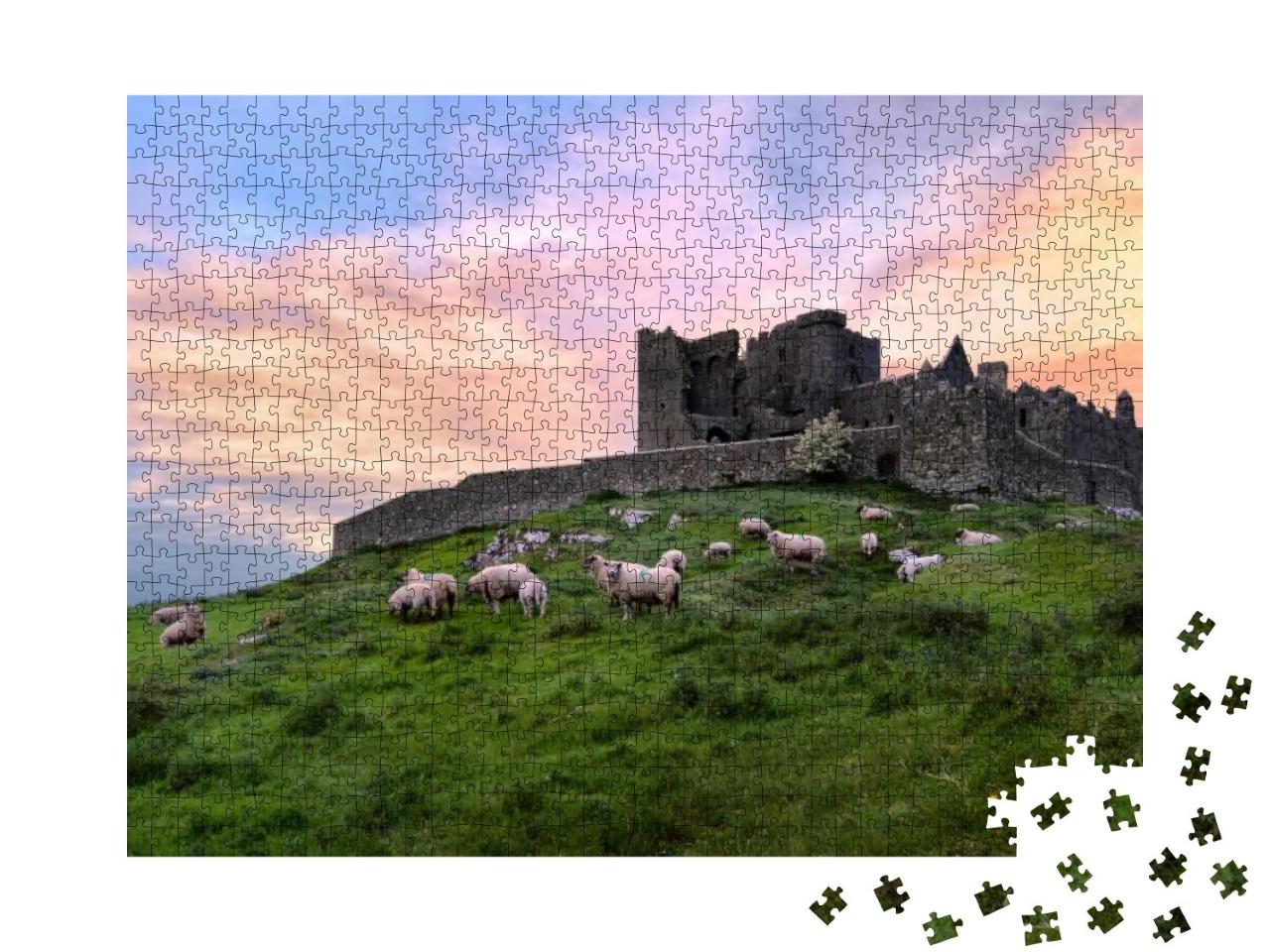 Puzzle 1000 Teile „Rock of Cashel, Burgruine, Irland“