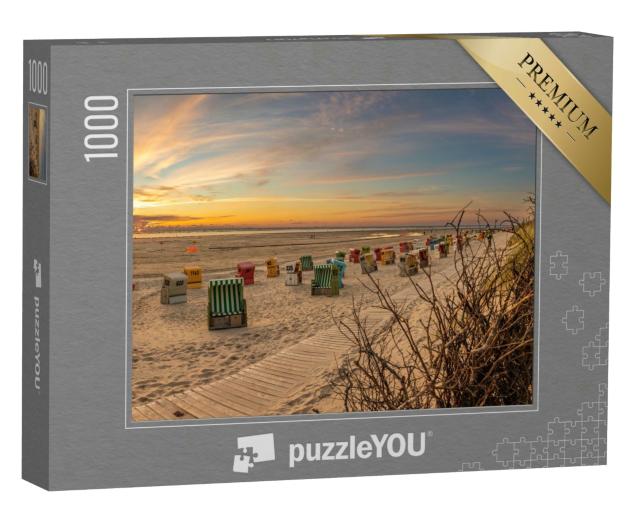 Puzzle 1000 Teile „Sonnenuntergang Langeoog“