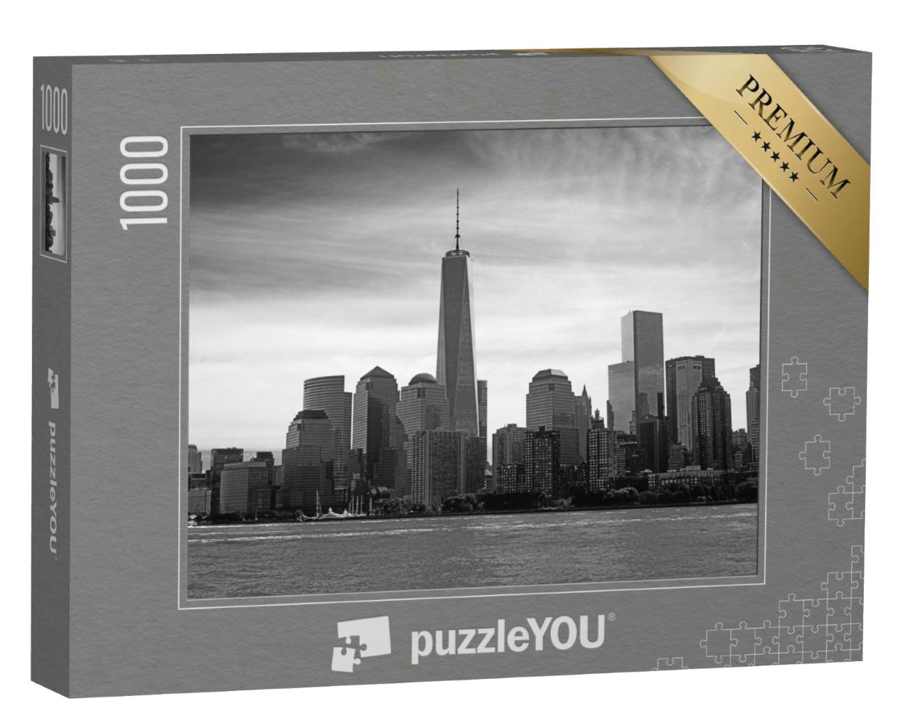 Puzzle 1000 Teile „Blick auf Manhattan Island vom Hudson River aus “