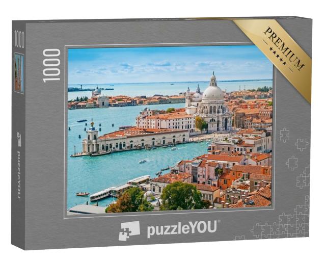 Puzzle 1000 Teile „Luftbild der Basilika Santa Maria della Salute in Venedig,Italien“