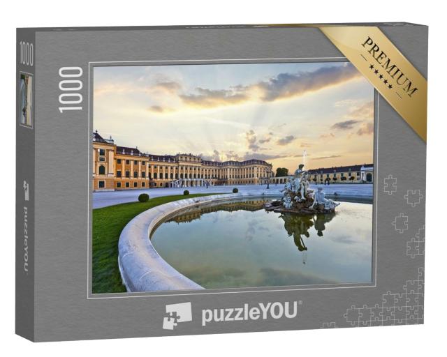 Puzzle 1000 Teile „Front des Schlosses Schönbrunn in Wien“